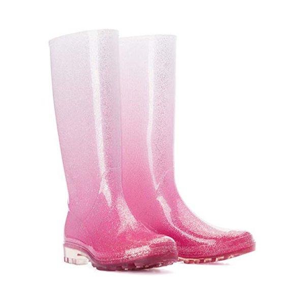 glitter rain boots