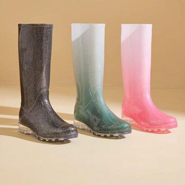 glitter rain boots - Image 3