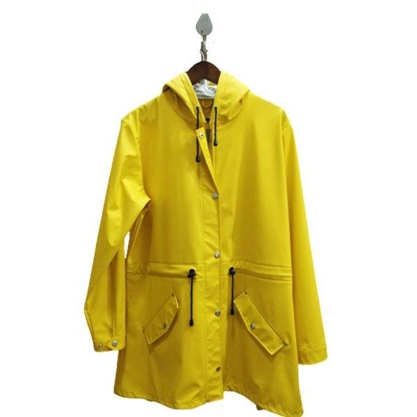 yellow rain coat