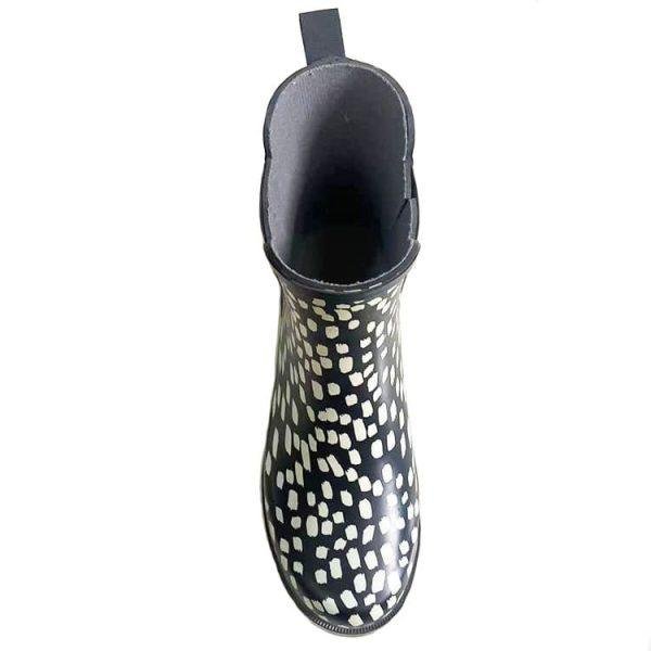 black and white rain boots - Image 2