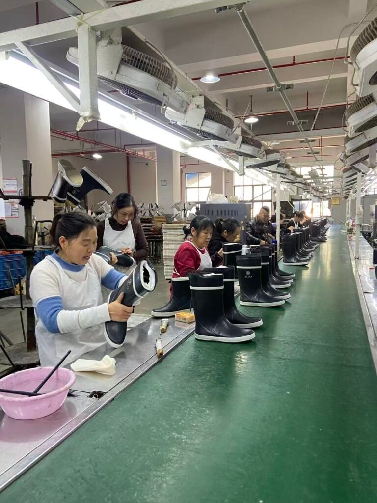 Jolly Boots waterproof footwear production line