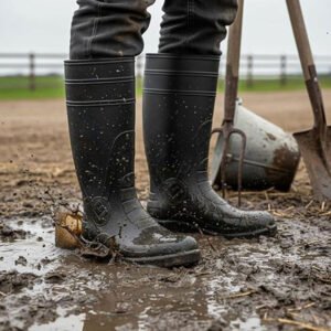 OEM farm rain boots manufacturer for agricultural and muddy field work