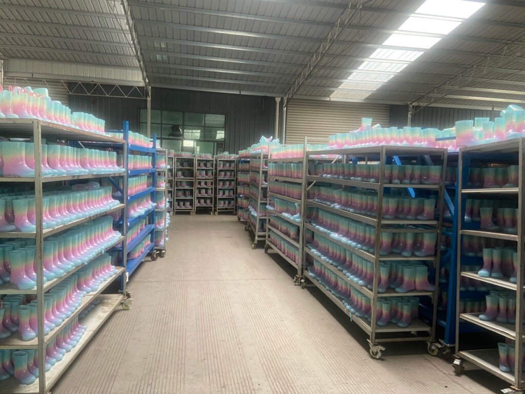 Waterproof boot production and manufacturing facility