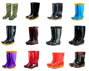 custom color PVC rain boots for bulk orders