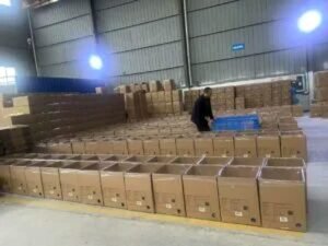 quality inspection during PVC rain boots production