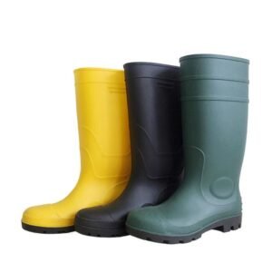 PVC and rubber options for custom rain boot projects