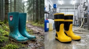 PVC vs rubber rain boots comparison