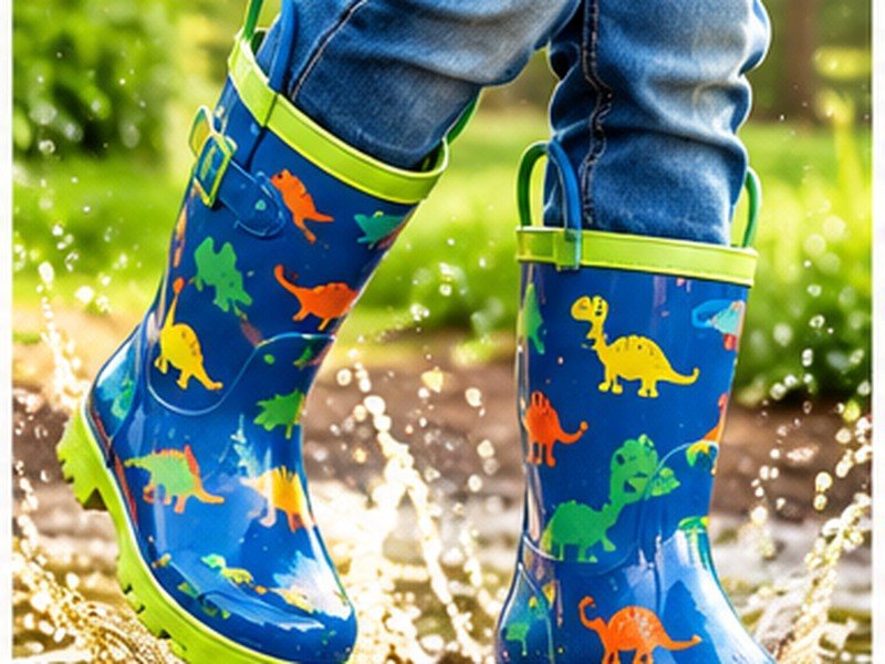Kids rubber rain boots for children's rainwear and outdoor footwear collections