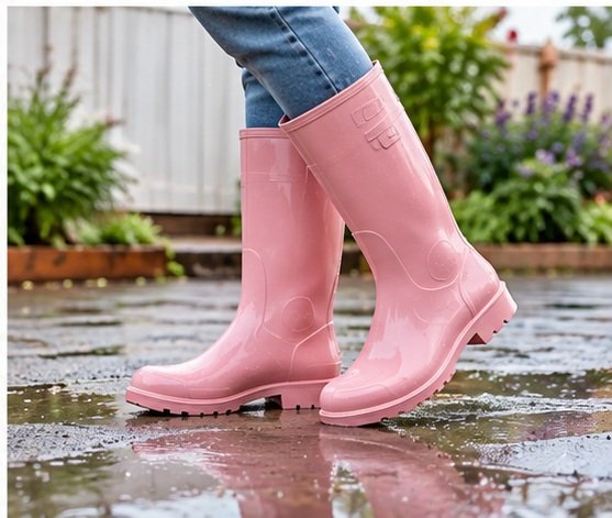 Lightweight PVC rain boots for everyday rainwear gardening and outdoor footwear collections