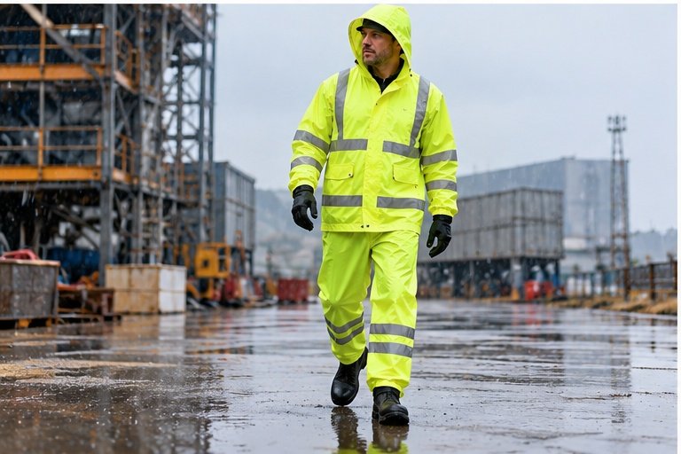 Waterproof rain suits for OEM workwear and outdoor apparel programs