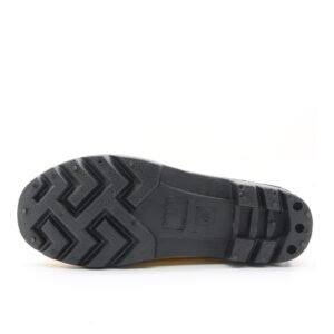 PVC safety boot outsole and tread pattern options
