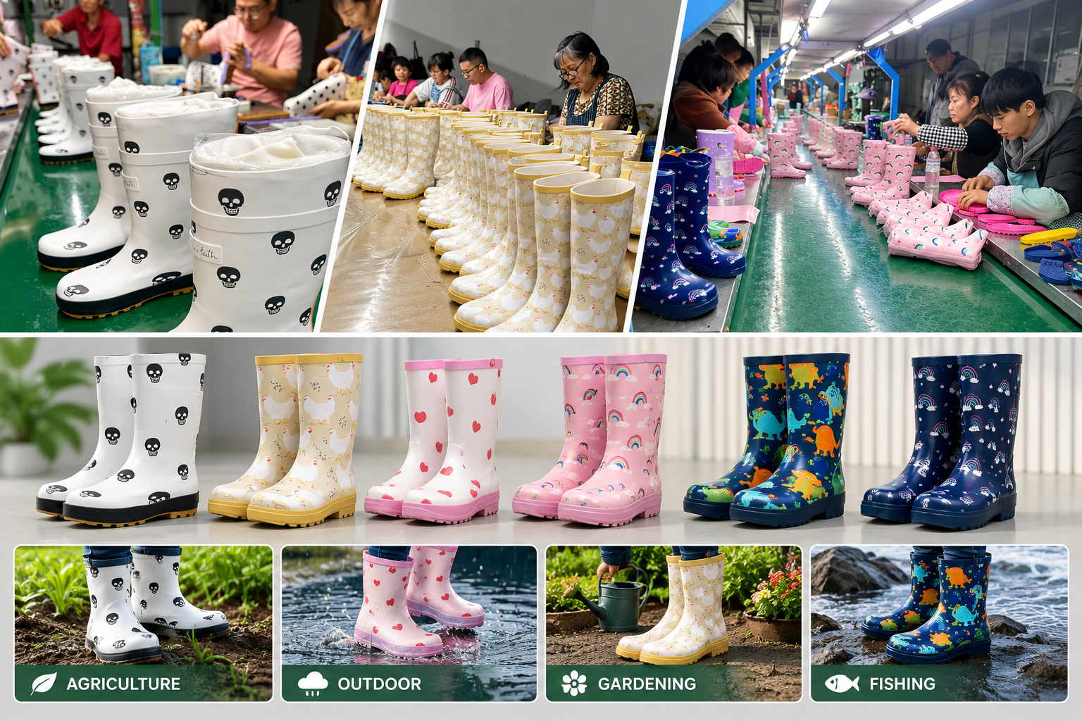 wellington boots for different wholesale markets