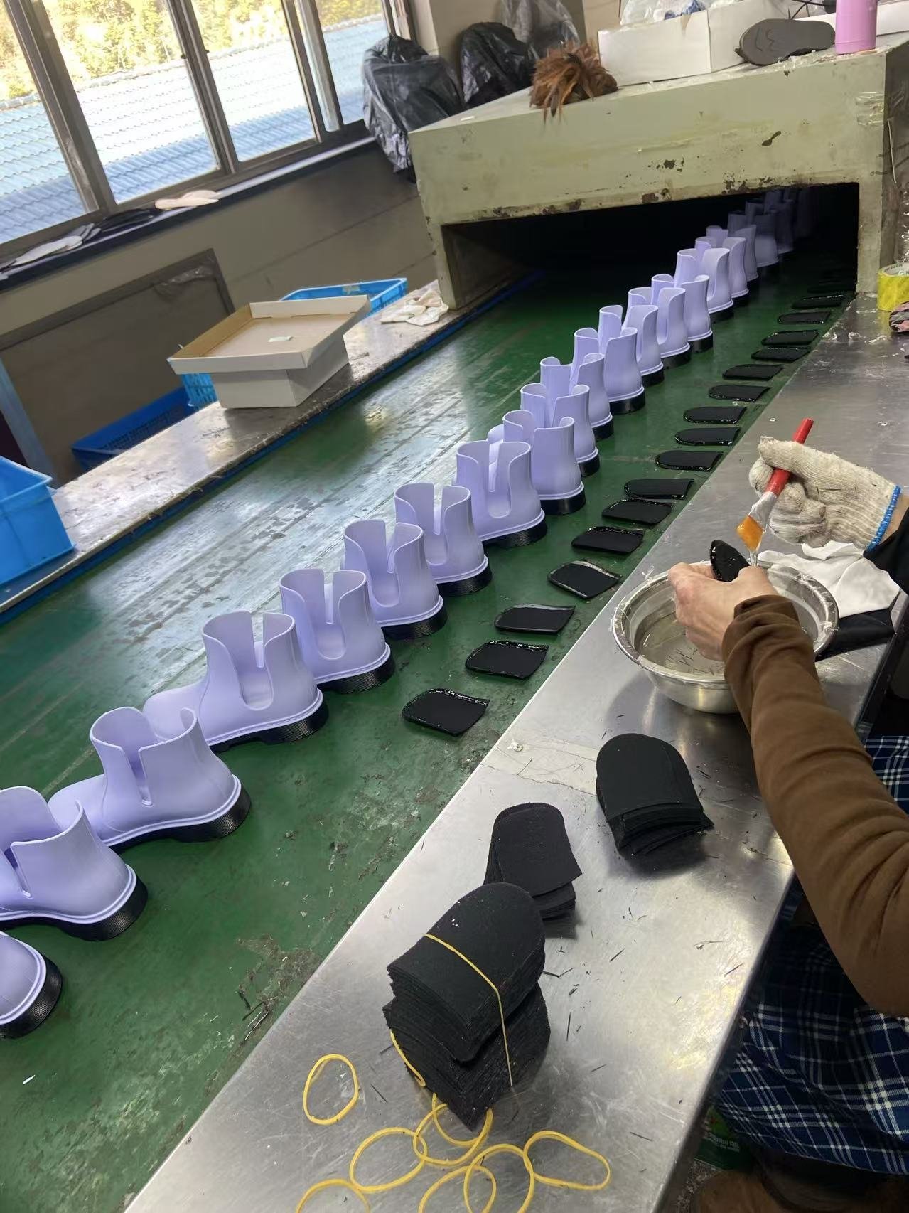 rain boots manufacturer production facility